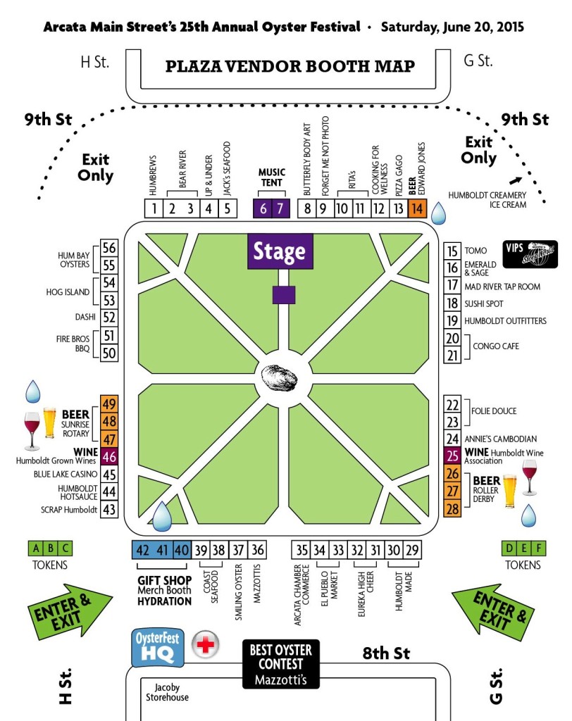 Oyster Fest Plaza MAP 2015